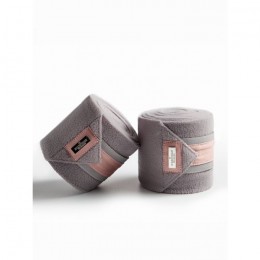 Equestrian Stockholm dusty pink fleece bandages