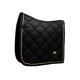 Equestrian Stockholm SS'23 dressage saddlepad Black Edition Gold