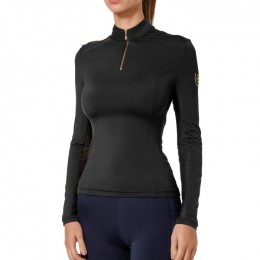 Equestrian Stockholm Air Breeze Top Black Gold
