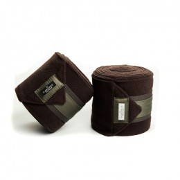 Equestrian Stockholm Brown Olive fleece bandages