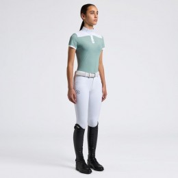Cavalleria Toscana SS25 CT Perforated Jersey Inserts S/S Competition Shirt Girls