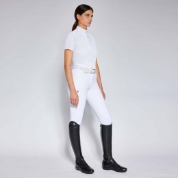 Cavalleria Toscana SS'24 CT Perforated Jersey S/S Competition Shirt Poplin Bib Woman