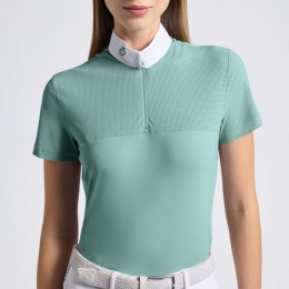 Cavalleria Toscana SS25 CT Perforated Jersey Inserts S/S Competition Shirt Women