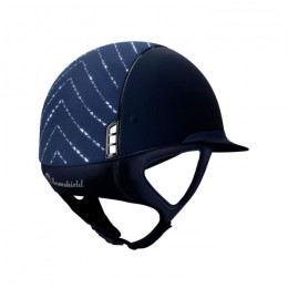 Samshield Miss Shield Chevron Blue Alcantara chrome black