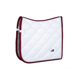 Equestrian Stockholm SS'23 White Perfection Bordeaux dressage pad
