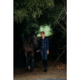 Equestrian Stockholm Fleece Jacket Navy/Silver