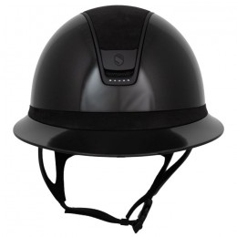 Samshield 2.0 Miss Shield Zwart Glossy Alcantara Top Frontalband Matte Trim Blason 5 Swarovski