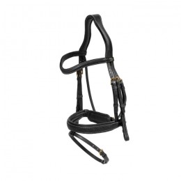 Dyon Plaited Flash Noseband Bridle with Pull back D Collection