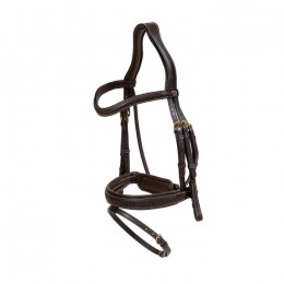 Dyon Plaited Flash Noseband Bridle with Pull back D Collection