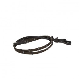 Dyon 5/8" Web Reins With 9 Leather Loops