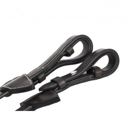 Dyon 5/8" Web Reins With 9 Leather Loops