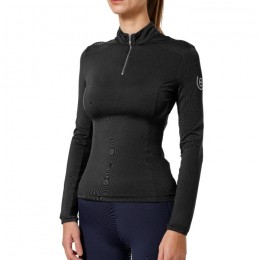 Equestrian Stockholm Junior Air Breeze Sunshirt Black