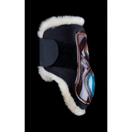 eQuick eShock Fetlock boots Velcro Fluffy