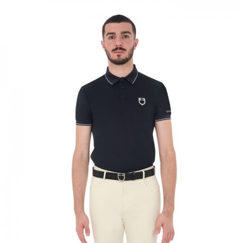 Equestro SS25 Men's Training Polo Contrast