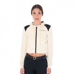 Equestro SS25 Cropped Hoodie Dames