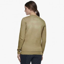Cavalleria Toscana SS'22 Mini CT Flock Cotton Crew Neck Sweater Women