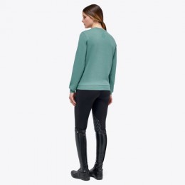 Cavalleria Toscana SS'23 CT Dash Cotton Pique Crew Neck Sweatshirt Women