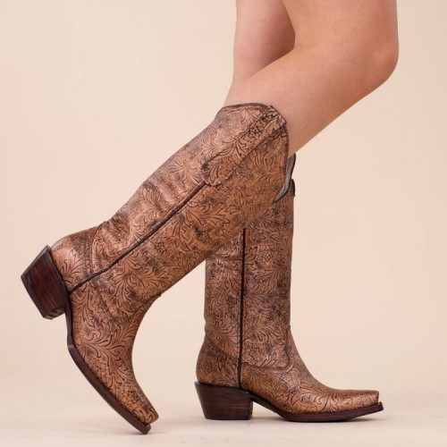 La Pintura Cowboy Boots Flower