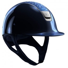 Samshield Glossy blue Swarovski Fabric Blue Silver Trim Blazon