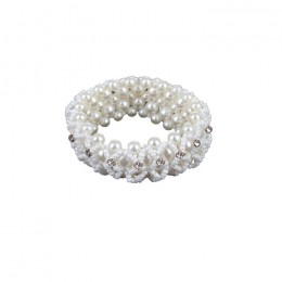 Horka  Crystal Pearl Scrunchie