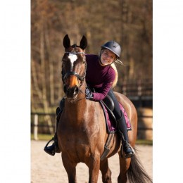 Equestrian Stockholm SS'22 Purple Gold knitted top