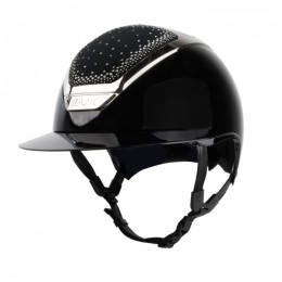 Kask Star Lady Pure Shine Chrome 2.0 Black-Silver Crystals In-Out Black Diamond