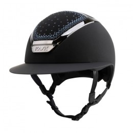 Kask Star Lady Chrome 2.0 Black Crystals In-Out Blue Montana
