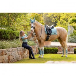 LeMieux SS25 saddlepad aqua loire dressage