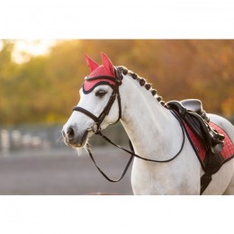 LeMieux AW25 Mini classic ear net Cranberry