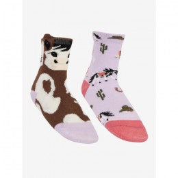 LeMieux AW25 Cotton Mini Character Socks 2-Pack Lilac