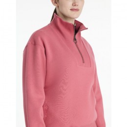 LeMieux AW25 Keira Quarter Neck Sweat Cranberry