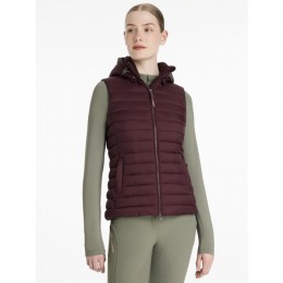 LeMieux AW25 Rose Puffer Bodywarmer with Hood Damson
