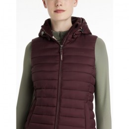 LeMieux AW25 Rose Puffer Bodywarmer with Hood Damson