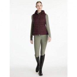 LeMieux AW25 Rose Puffer Bodywarmer with Hood Damson