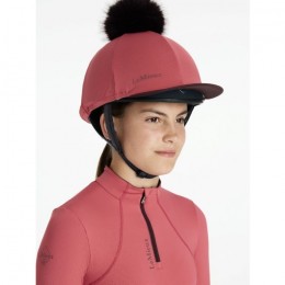 LeMieux AW25 Classic Pom Hat Silk Cranberry