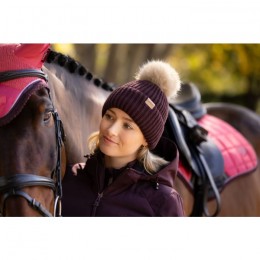 LeMieux AW25 Clara Rib Beanie Damson