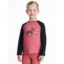 LeMieux AW25 Mini Jamie Chancer Top with Long Sleeves Cranberry
