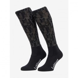 LeMieux AW25 Footsie Socks logo print Navy