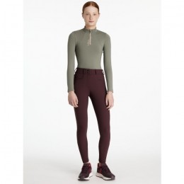 LeMieux AW25 Young Rider Izzy riding pants with full silicone grip Damson