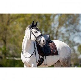 HB Showtime Saddle Pad Mahonie Glitter Dressage