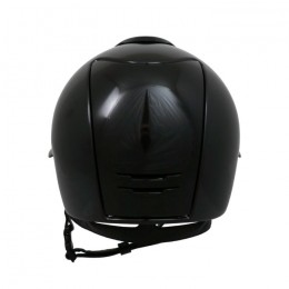 KEP Italia Cromo 2.0 Shine Black Polo Visor Swarovski Logo