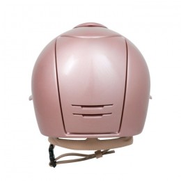 KEP Italia Cromo 2.0 Diamond Pink Polo Visor Swarovski Frame Cipria Chinstrap