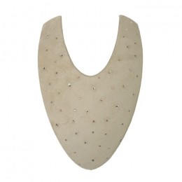 KEP Italia Cromo 2.0 front panel Beige Suede with Swarovski