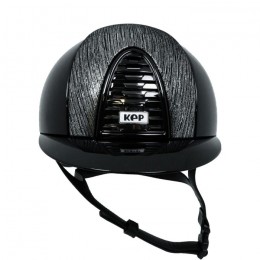 KEP Italia cromo 2.0 black Polish laminated leather silver front