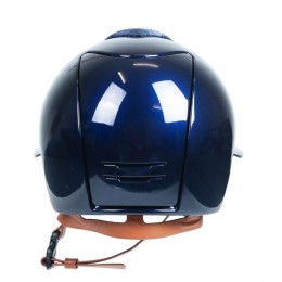 Kep Italia Cromo 2.0 blue polish polo galassia front cognac strap silver frame