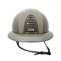 Kep Italia Cromo 2.0 Polish polo Taupe Galassia Gold Front Taupe Chinstrap