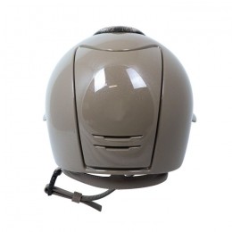 Kep Italia Cromo 2.0 Polish polo Taupe Galassia Brown front Taupe chinstrap