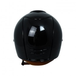 Kep Italia Cromo 2.0 Polish Black Polo Silver Swarovski frame Button Cognac Strap