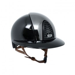 KEP Italia Cromo 2.0 Polish Black polo Mirror Black front and back Cognac strap