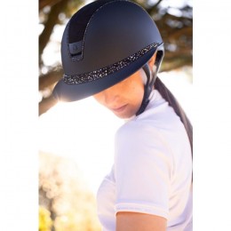 Samshield 2.0 Miss Shield Black Alcantara Top Glacier Crystal Frontalband Matte Trim 300 Swarovski